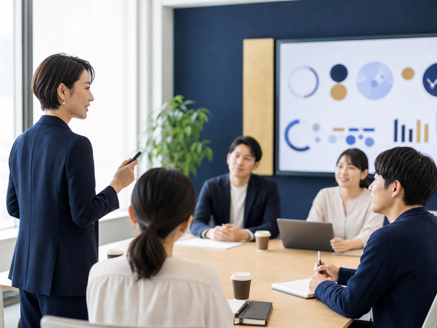 チームにAI活用の進め方を共有する定着支援の様子